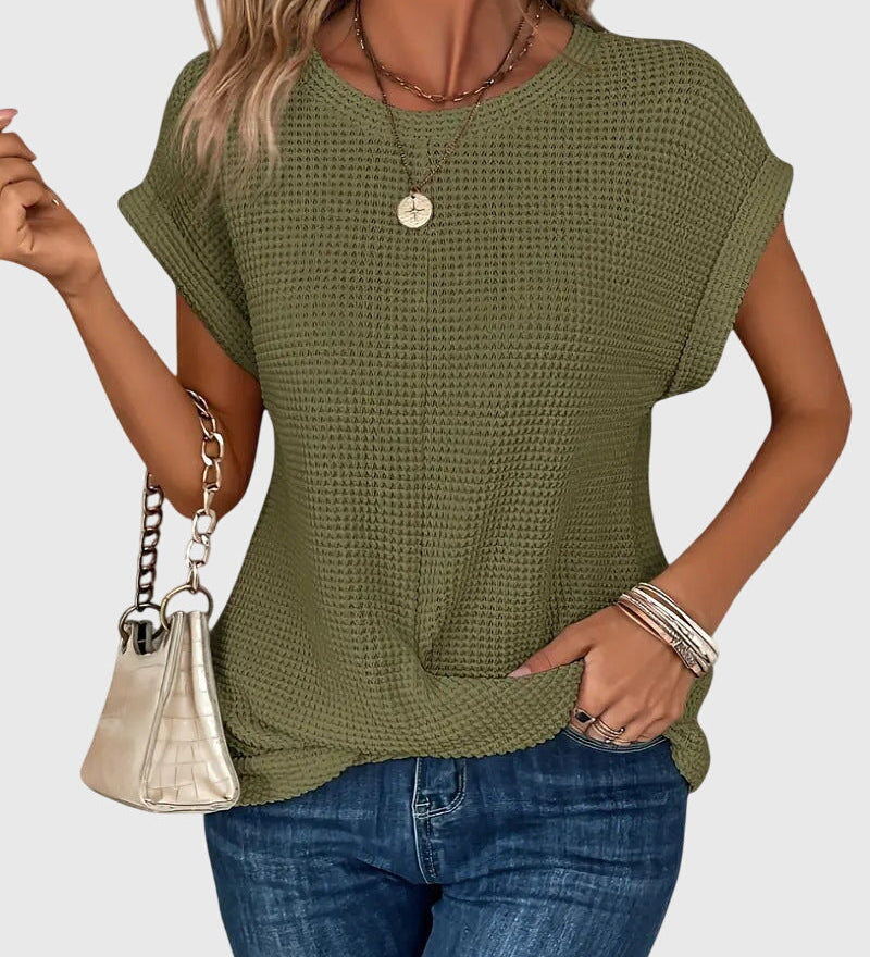 Isa™ | Elegantní Blůza s Kulatým Výstřihem