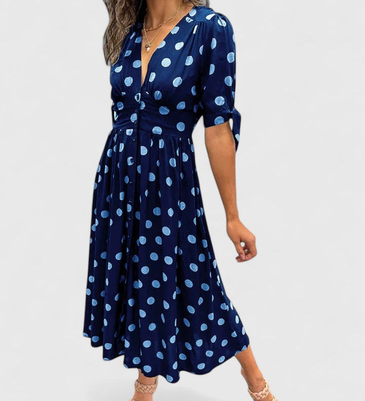 Colette | Sofistikované šaty s puntíky