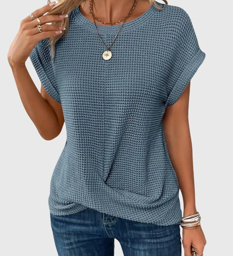 Isa™ | Elegantní Blůza s Kulatým Výstřihem