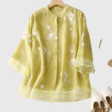 Nellie™ | Elegantní top s vyšívanými květinami