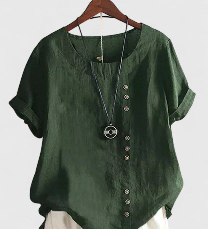 Elisavie | Pohodlná Blůza s Krátkým Rukávem