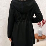 Liana - Stylová bunda s leopardí podšívkou