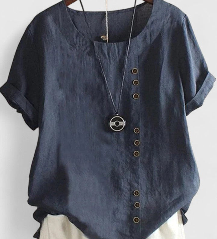 Elisavie | Pohodlná Blůza s Krátkým Rukávem