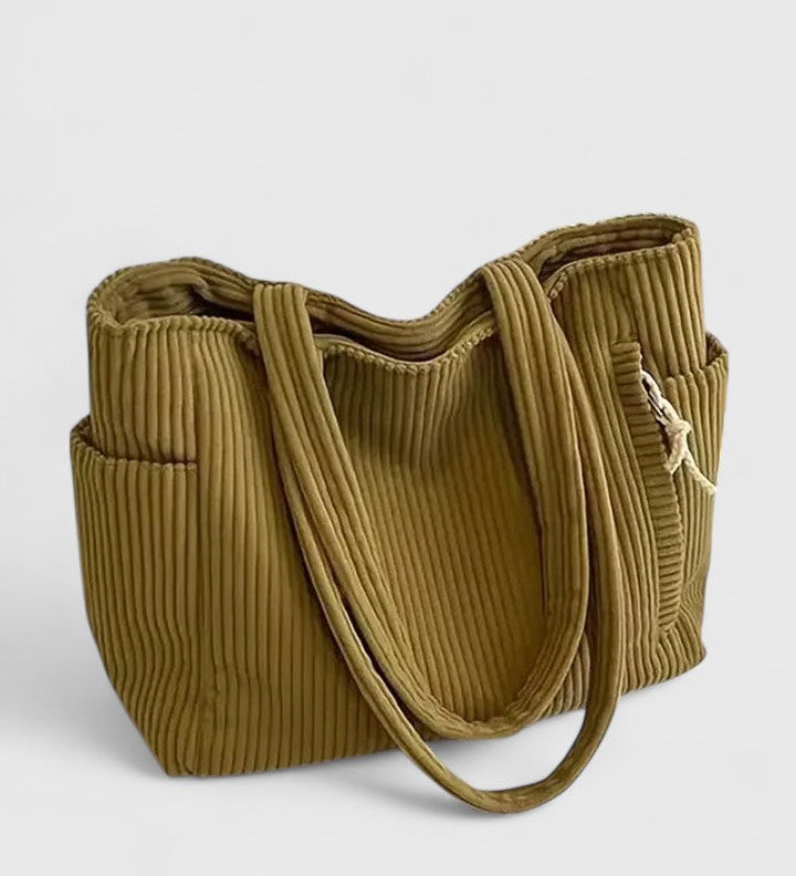 Liorane | Luxusní taška s žebrovaným designem a detaily z provázku