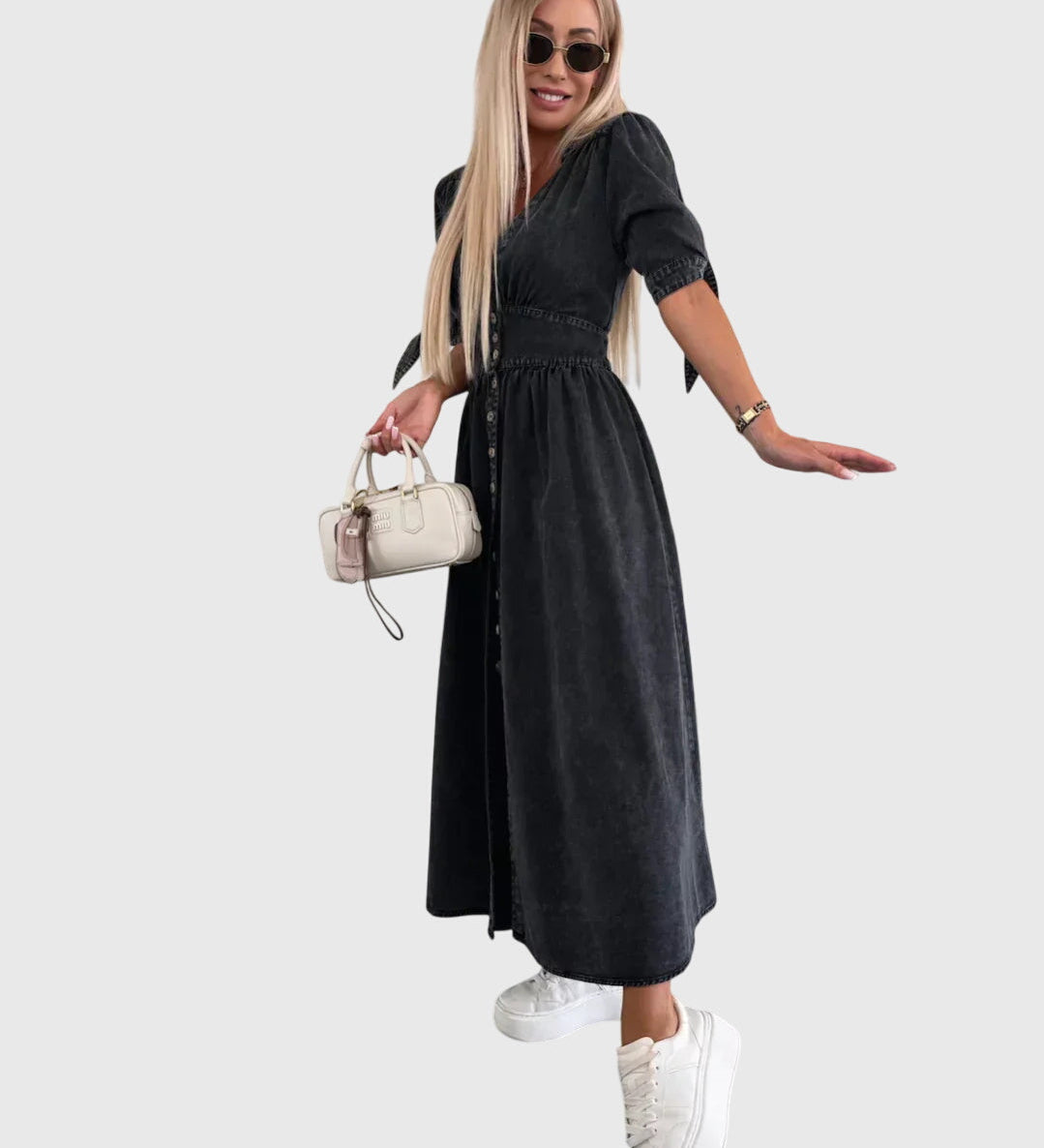 Sophia™ | Elegantní Džínové Šaty