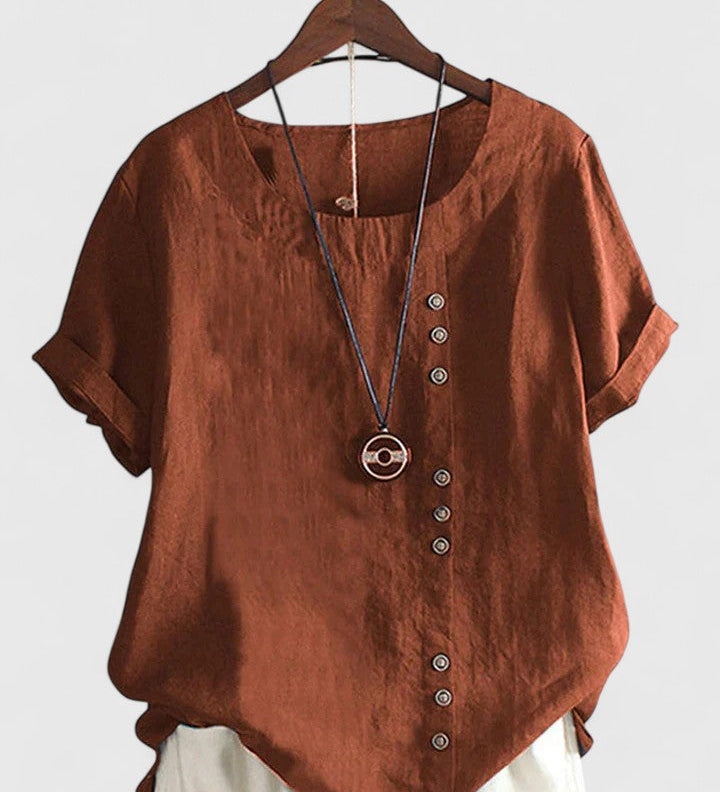 Elisavie | Pohodlná Blůza s Krátkým Rukávem