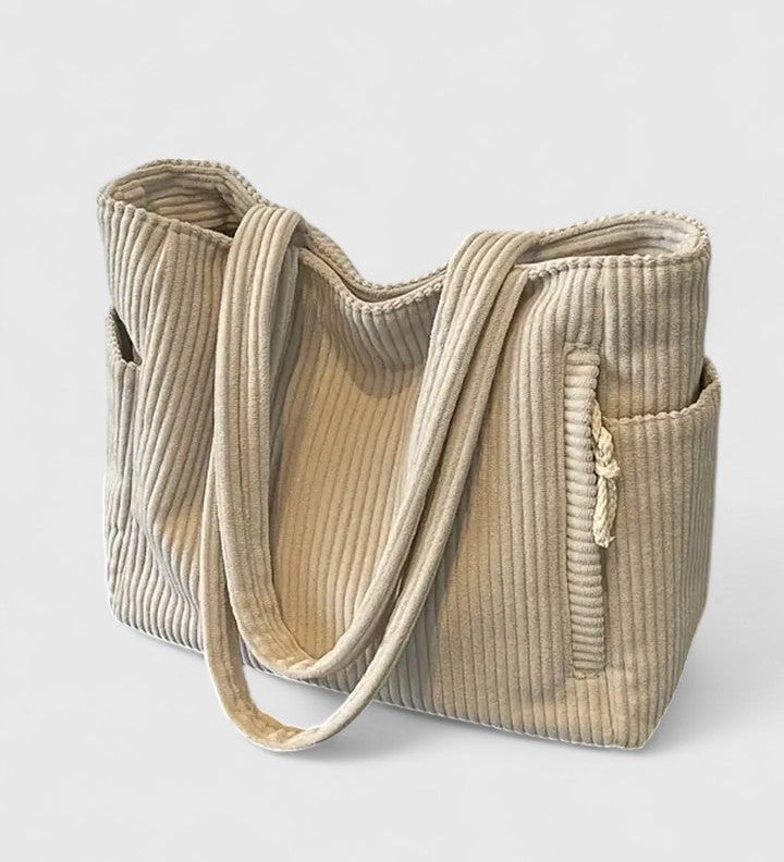 Liorane | Luxusní taška s žebrovaným designem a detaily z provázku