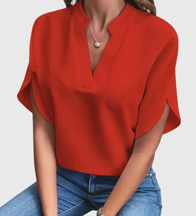 Beatrix™ | Měkká a Elegantní Halenka s V- výstřihem