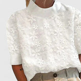 Sonelita™ | Elegantní Blůza s Vztyčeným Límcem