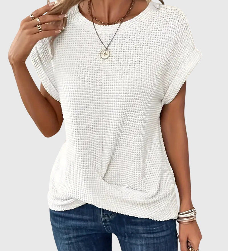 Isa™ | Elegantní Blůza s Kulatým Výstřihem