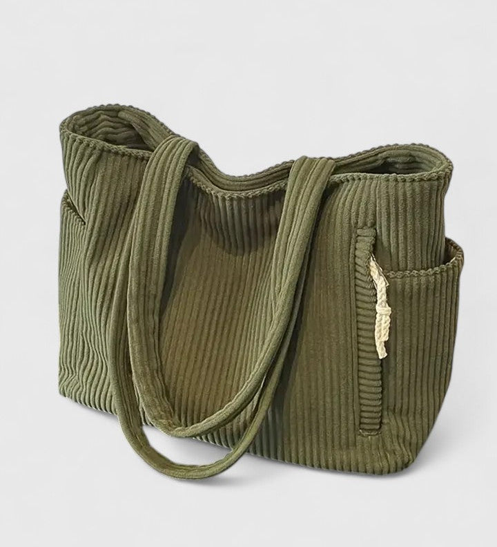 Liorane | Luxusní taška s žebrovaným designem a detaily z provázku