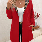 Liana - Stylová bunda s leopardí podšívkou