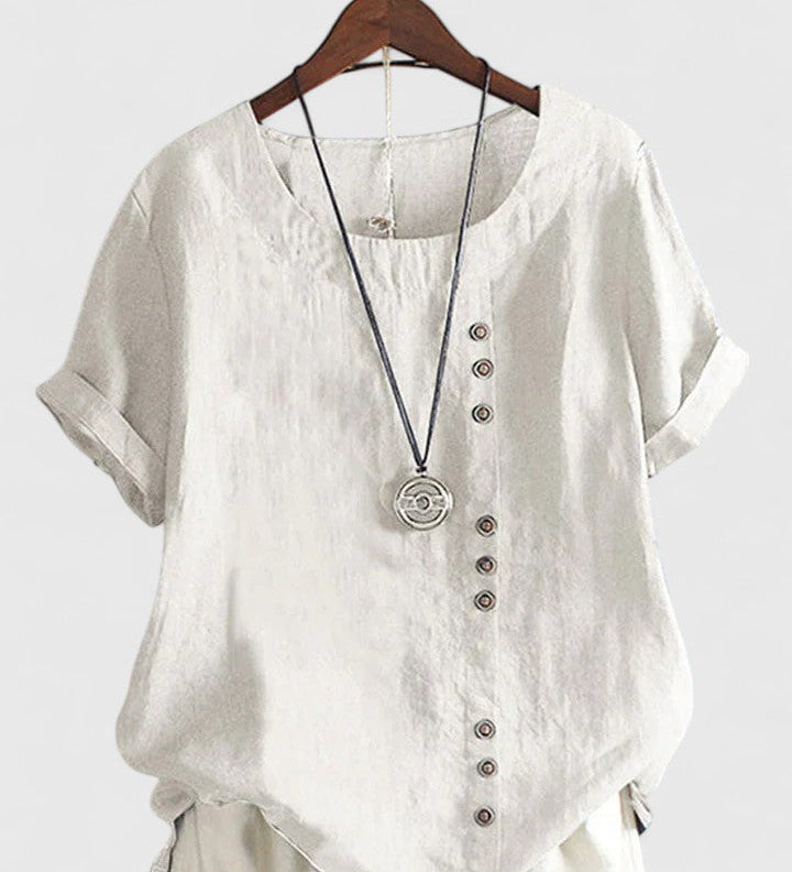 Elisavie | Pohodlná Blůza s Krátkým Rukávem