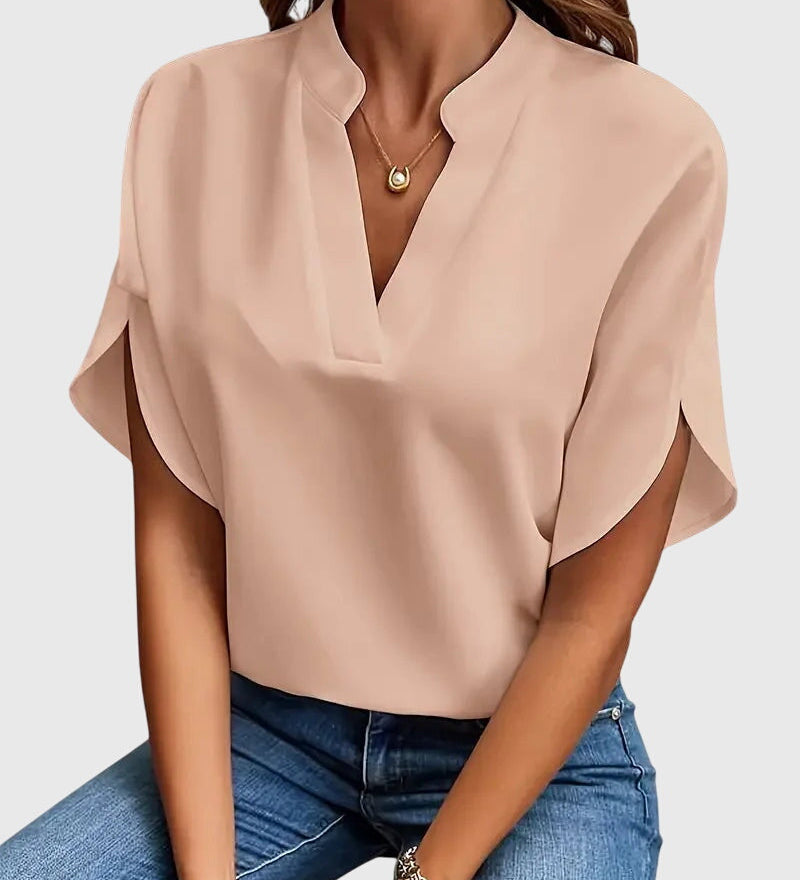 Beatrix™ | Měkká a Elegantní Halenka s V- výstřihem