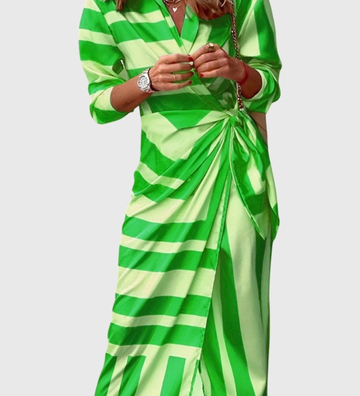 Everly™ | Elegantní zavinovací šaty s potiskem