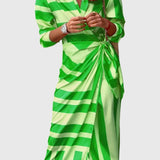 Everly™ | Elegantní zavinovací šaty s potiskem