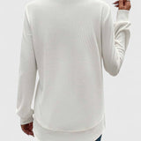 Nadyalyn | Elegantní O-výstřih s dlouhým rukávem