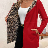 Liana - Stylová bunda s leopardí podšívkou