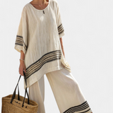 Anzaleira | Elegantní pruhovaný komplet