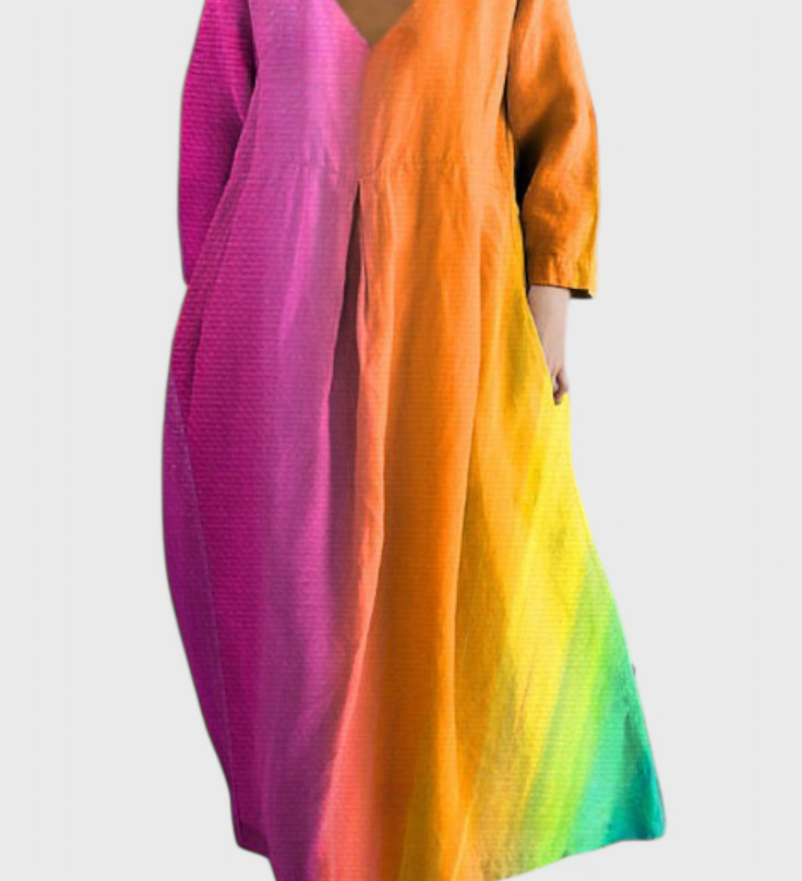 Isalinde | Pohodlné šaty s výstřihem do V