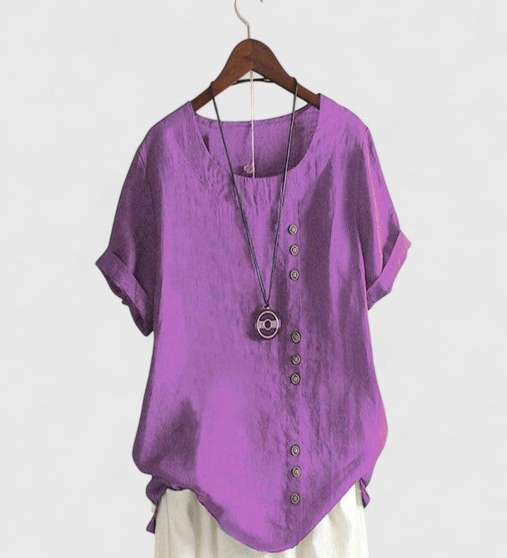 Elisavie | Pohodlná Blůza s Krátkým Rukávem