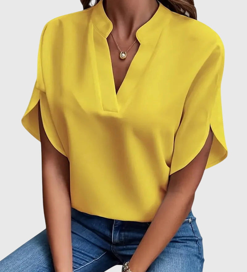 Beatrix™ | Měkká a Elegantní Halenka s V- výstřihem