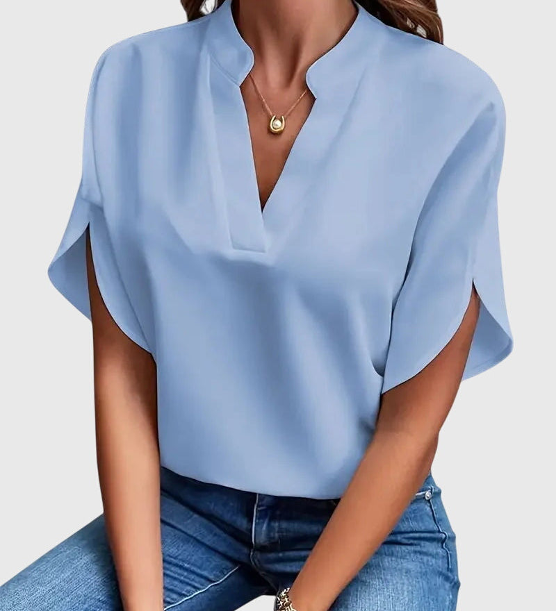 Beatrix™ | Měkká a Elegantní Halenka s V- výstřihem