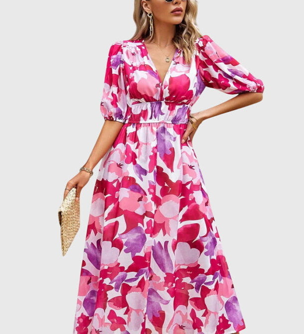 Merlin™ | Lichotivé květinové midi šaty