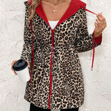 Liana - Stylová bunda s leopardí podšívkou