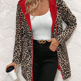 Liana - Stylová bunda s leopardí podšívkou