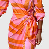 Everly™ | Elegantní zavinovací šaty s potiskem