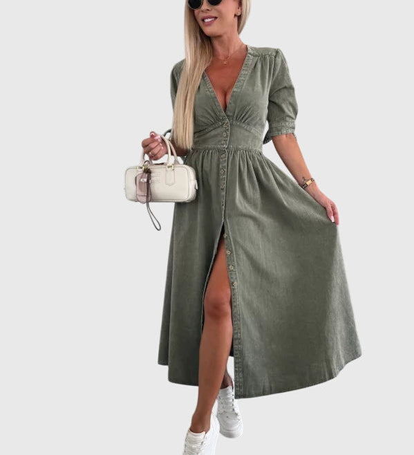 Sophia™ | Elegantní Džínové Šaty