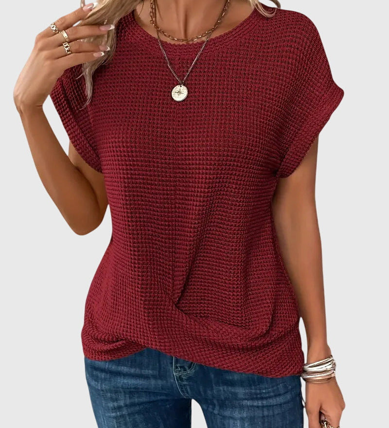 Isa™ | Elegantní Blůza s Kulatým Výstřihem