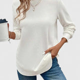 Nadyalyn | Elegantní O-výstřih s dlouhým rukávem