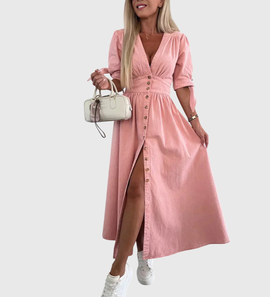 Sophia™ | Elegantní Džínové Šaty