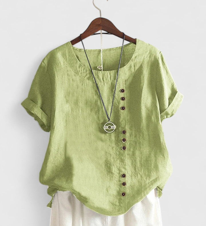 Elisavie | Pohodlná Blůza s Krátkým Rukávem