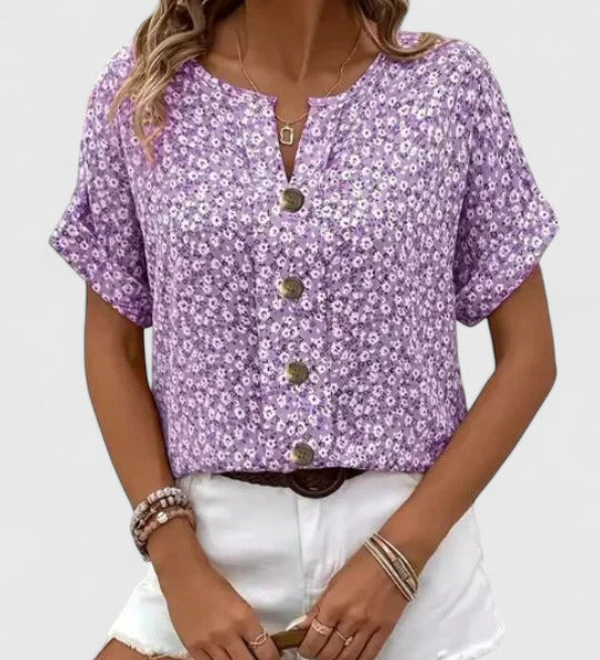 Sabine - Elegantní květinový letní top