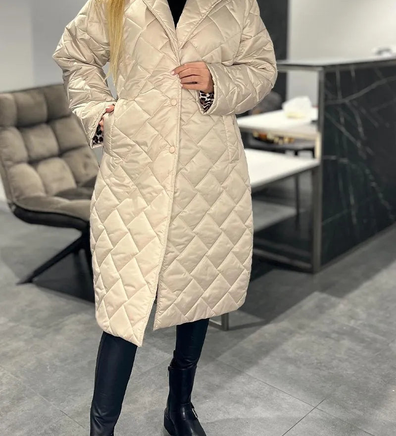 Kensington Luxe | Obojitý prošívaný kabát