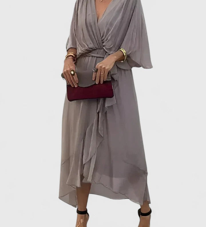 Nada | Elegantní šaty s V výstřihem