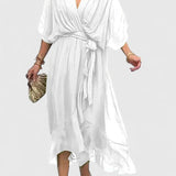 Nada | Elegantní šaty s V výstřihem