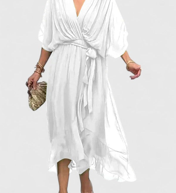 Nada | Elegantní šaty s V výstřihem