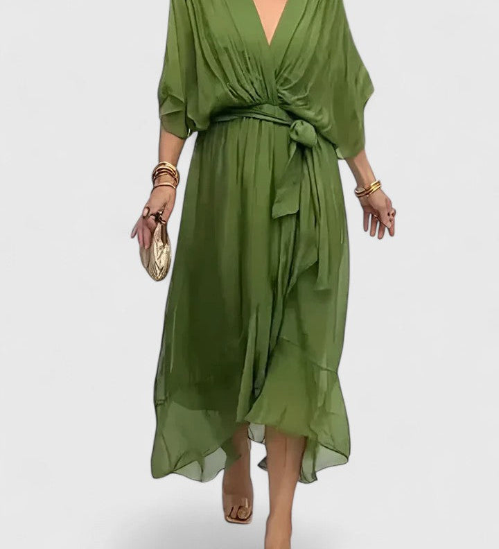 Nada | Elegantní šaty s V výstřihem