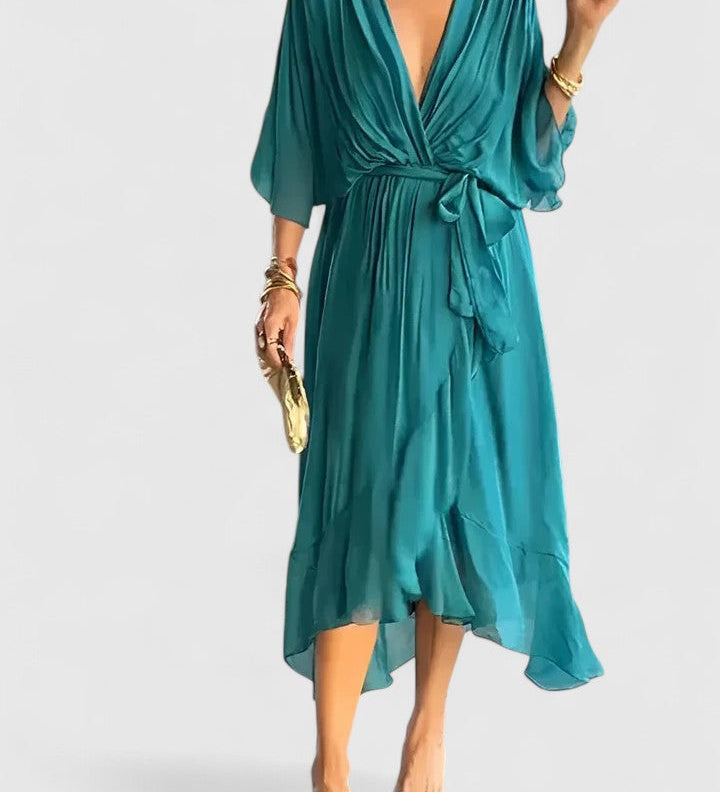 Nada | Elegantní šaty s V výstřihem