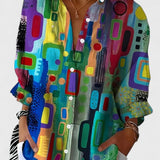 Rose™ | Elegantní geometrický vzor blůza