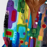 Rose™ | Elegantní geometrický vzor blůza